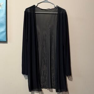 Black Sheer Cardigan Size L